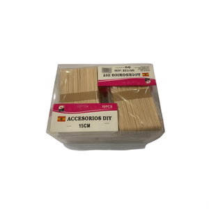 15cm Flat Wooden <b>Stick</b> for DIY Bamboo and <b>Wood</b> Crafts Accessories - Product Image 2