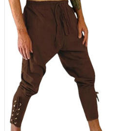 Pantalon de pirate adulte hommes médiéval Cosplay Renaissance gothique salon cavalier navigateur jambe pansement Halloween Costume de pirate - Product Image 5