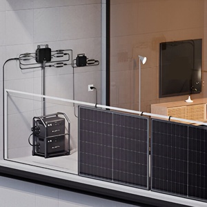 PHOEBUS Set Completo Pannello Solare da Balcone On-grid 800W Nero con Staffa, Regolatore MPPT 800W e Cavo AC 5m - Product Image 2