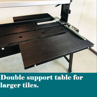 Scie à carrelage électrique humide 1,5 kW 1250 mm, coupe-carrelage humide, scie à rail pour pierre avec double table de travail, scie à découper la porcelaine