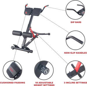 Wellshow-Chaise Romaine de Sport, Machine d'Extension du Dos, Banc d'Assis, Fessiers, Chaise Romaine, <span class=keywords><strong>Gym</strong></span> pour Musculation - Product Image 6