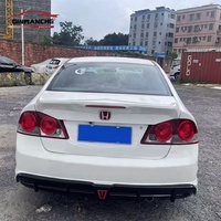 Spoiler Belakang Model FD 2 Bahan ABS Langsung dari Pabrik dengan Lampu, Bodykit Mobil untuk Honda Civic Generasi ke-8 Tahun 2006-2011