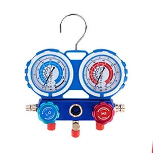 Accurate Anti Collision Refrigerant Meter Set For Automotive Air Conditioning Refrigeration Fluorine And Liquid Dual Meter
