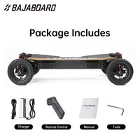 BAJABOARD G4X PRO Scooter tout-terrain pour adultes en alliage d'aluminium, capacité de charge de 150 kg, 4 roues motrices, autonomie de 50 km, télécommande, étanche, batterie au lithium