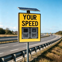 Panneau d'affichage LED de vitesse avec détecteur radar solaire pour la sécurité routière et l'avis de circulation