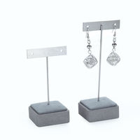 Plateaux de bijoux en gros fabriqués à la main en usine présentoir élégant pour boucles d'oreilles et colliers