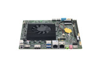Carte mère Inter Smart 2026 12e génération QM12U, processeur haute vitesse, mini-ITX, avec ventilateur, 2*NB-DDR4, M.2-4G/5G