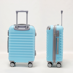Factory Direct 20 Inch ABS Hardshell Durable Anti-Theft 4-Wheel Spinner Luggage Sky <strong>Blue</strong> <strong>Suitcase</strong> for Business Travel - Product Image 3