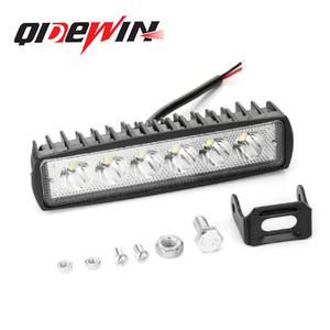 QIDEWIN 18W LED Work Light 6 Inch Single Row Strip <b>Spotlight</b> 12-24V Automotive Lighting - Product Image 1