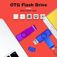 Penjualan Terbaik Promo Dual Port 2 In 1 putar Otg Usb Flash Drive 8Gb mikro Otg Twister U Disk 32Gb Thumb kulit Usb Flash Drive