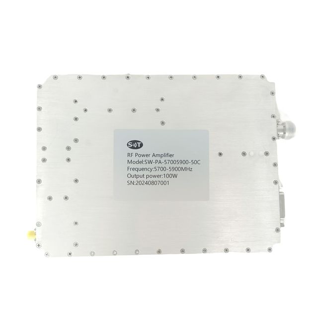 SWT SW-PA-57005900-50C High Power Professional Grade 5700-5900MHz 100W RF Power Amplifier 50 DB Gain Low Noise Multiple HF