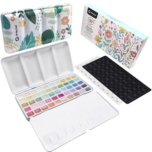 Ensemble de peinture à l'<span class=keywords><strong>aquarelle</strong></span> Artecho NEW Tin Case 50 couleurs métalliques non toxiques et écologiques pour toile, <span class=keywords><strong>kit</strong></span> de <span class=keywords><strong>voyage</strong></span> pour artiste - Product Image 4