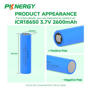 סוללת ליתיום-יון נטענת PKNERGY <span class=keywords><strong>18650</strong></span> <span class=keywords><strong>3.7V</strong></span> NMC קתודה 3000-3400mAh 500 מחזורי טעינה, בעלת תקן CE,  -20~60C - Product Image 6