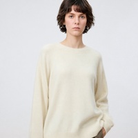Vente en gros de nouveaux pulls en cachemire et en laine pour femmes, col rond, pull polyvalent en tricot