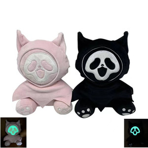 En gros Peluche chat visage hurlant, thème Enfer et Mort, figurine personnalisée effrayante pour Halloween, en coton PP - Product Image 1
