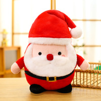 Série de Noël : Poupée Père Noël en peluche super douce brodée, anti-stress, cadeau promotionnel pour anniversaires et décorations de fêtes