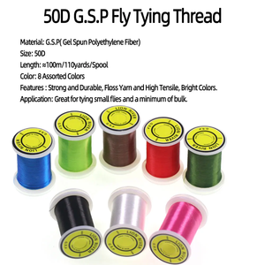 Bobine de fil souple en polyéthylène 50D de 100m, haute tension, petites mouches, nymphes, leurres de pêche à la truite en PVC durable - Product Image 4
