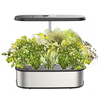 Systèmes de culture hydroponiques de conception propre hydroponique de jardin intelligent en acier inoxydable système hydroponique d'intérieur d'aspect haut de gamme pour la maison