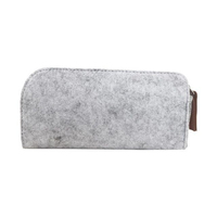 KOZY Nouvelle Pochette Créative Multifonction en Feutre pour Stylos, Étui à Lunettes, Sac de Papeterie Épais pour Étudiants avec Logo Personnalisé 20x9cm Pliable