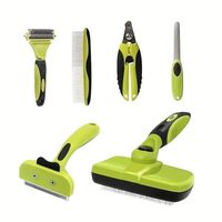 Ensemble de toilettage pour animaux de compagnie Furrivo rechargeable, simple, 6 pièces, en acier inoxydable et plastique, multi-usages, brosse pour chien et chat, coupe-ongles