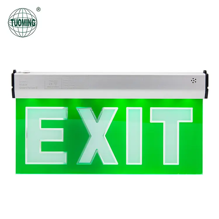 Внутренний акриловый настенный подвесной двухсторонний 3 Вт светодиодный аварийный фонарь выход знак