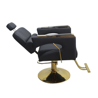 Chaise de barbier professionnelle inclinable de salon moderne Chaise de barbier inclinable de spa en tête