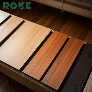 Roke nhà máy bán buôn hạt gỗ Veneer Bảng Gỗ nhự<span class=keywords><strong>a</strong></span> composite WPC PVC Tấm tường trang trí trong nhà - Product Image 2