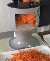 Commerciële industriële keuken groentesnijder elektrische motor zoete aardappelchips snijmachine