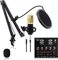 Carte Son V8 en Gros avec Microphone BM800 pour Micro Condensateur Audio Studio Chant Microphone Condensateur BM800