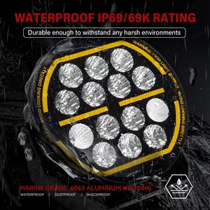 Luces LED de Conducción de 7 Pulgadas, 160W, 10500LM, 1414M, OSRAM, Haz Combinado, DRL Ámbar, para F150 Raptor, 4Runner, Land Cruiser, Luz Antiniebla para Parachoques - Product Image 5