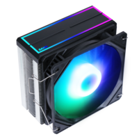SAMA-enfriador de cpu para videojuegos, enfriadores de aire de cpu con 4 tubos de cobre, blanco, rgb
