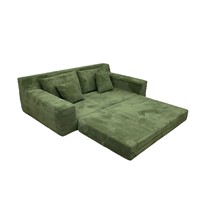 Sofá Cama Plegable de Tela Estilo Nórdico, Mueble Multifuncional sin Marco para una Vida Moderna