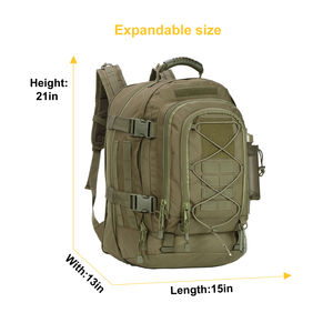 Mochila táctica expandible Molle, paquete de senderismo personalizado, multifuncional, impermeable, para senderismo, expandible, 39L-64L, mochila de 3 días - Product Image 2