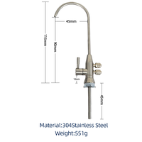 SS304 mesin ionizer air alkali baja tahan karat keran air untuk keran dapur aksesoris air