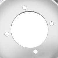 Nouvelle jante arrière noire de 10 pouces 220x280, moyeu en fer à 4 trous pour ATV Quad 4 roues tout-terrain 50cc/110cc/125cc