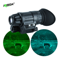 IREEDA Lunette de vision nocturne légère PVS-14 à fixer sur casque, monoculaire infrarouge de vision nocturne PVS 14 Gen2+ P43 P45