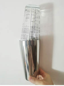 Outils pour Bar, <span class=keywords><strong>Barman</strong></span>, vin, bière, Cocktails, tasses en verre transparent en acier inoxydable, Boston Shaker, nouveauté Offre Spéciale - Product Image 4