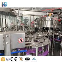 Machine de remplissage de canettes de boissons gazeuses isobariques linéaires 3000BPH, ligne de production automatique de cannettes de soda