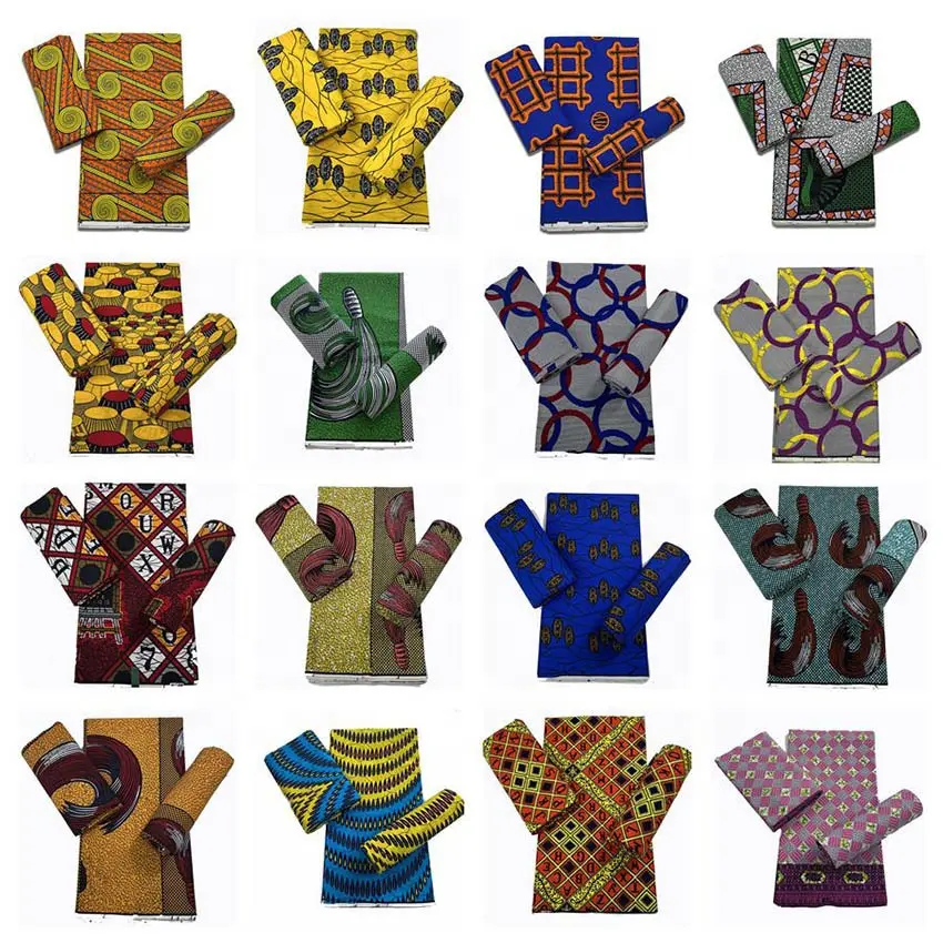 Fourniture d'usine Ankara cire tissu afrique cire impression tissu hollande pour Ovesize robe vêtement vêtements batik