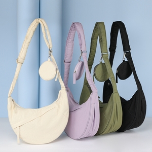 <span class=keywords><strong>Sac</strong></span> Hobo au design <span class=keywords><strong>original</strong></span> pour femmes et hommes, <span class=keywords><strong>sac</strong></span> à bandoulière en forme <span class=keywords><strong>de</strong></span> croissant, petit <span class=keywords><strong>sac</strong></span> à dos en nylon, <span class=keywords><strong>sac</strong></span> bouffant avec sangle réglable - Product Image 1