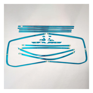 Stainless steel <b>window</b> trim for 2016 Land Cruiser LC200 - Product Image 3