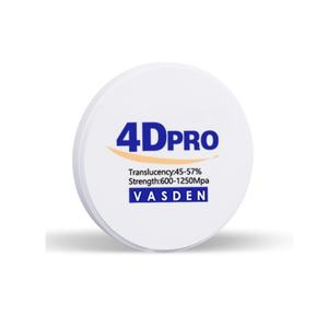 98mm A2 A3 BL1 BL2 Color Vasden 4D PRO blocchi di Zirconia multistrato prezzo laboratorio dentale disco ceramico CADCAM blocco materiale dentale - Product Image 6