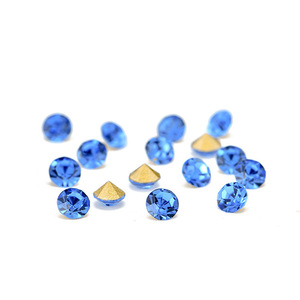 Strass en verre ronds à fond pointu de qualité A pour la décoration des ongles, brillants, pour DIY, en acrylique, vente en gros, origine Yiwu - Product Image 5