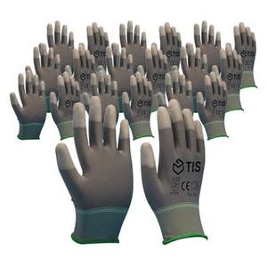 Guanti di sicurezza con rivestimento con punta delle dita Set a due mani confezione di colori misti da 10 pezzi - Product Image 1