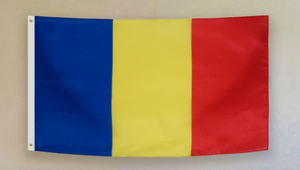 100% Polyester Pays Drapeau National Bleu Jaune Rouge 3x5 pieds Impression Simple Face Drapeau Roumanie - Product Image 2