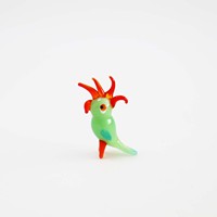 Mini figurine d'oiseau animal en verre paon et perroquet au chalumeau pour la décoration de la maison
