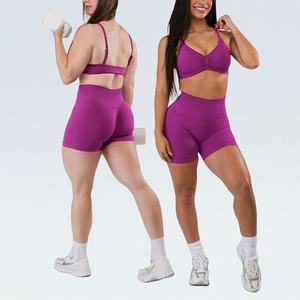 Ensemble 4 pièces Push Tank Top, Short de sport, Legging de sport pour femme, Vente en gros, Tenue de sport fitness pour femme, Ensemble de sport Sandy Bra - Product Image 1