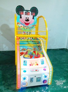 Machine d'arcade de basket-ball à monnayeur pour enfants <span class=keywords><strong>YOYO</strong></span> GAME YYG-KB01, design Mickey/Panda, construction en plastique et métal, garantie 1 an, pour 6 ans et plus, 2 joueurs - Product Image 6