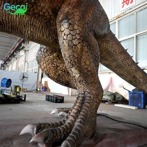 GeCai Balancín de Dinosaurio Metálico Electrónico a Gran Escala con Simulación de Humo para Exhibición en Jardines Escénicos y Paisajes - Product Image 5