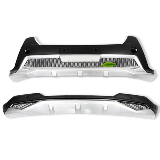 Car Auto Accessories Suitable For Toyota RAV4 2014 Year Front Bumper & Rear Bumper High Quality Bumper Guard with Light
